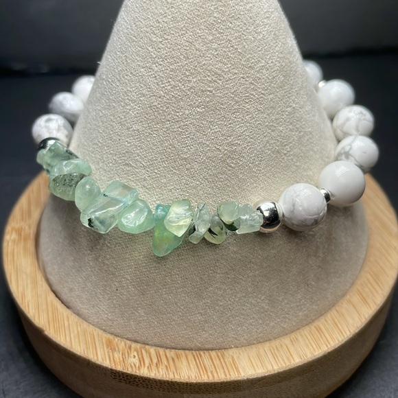 Artisan Natural Crystal Gemstone And Bangle Bracelet Cuff - Picture 3 of 11